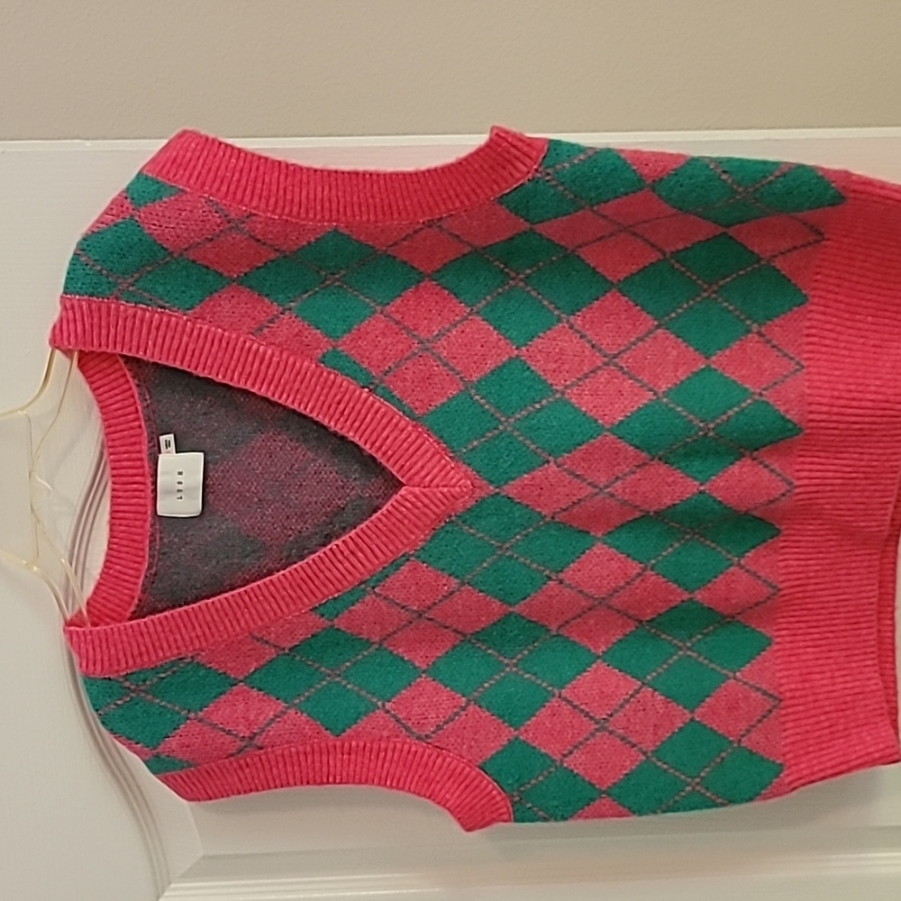 Sweater vest - drop shoulder